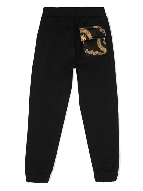 pantaloni versace kids barocco|Barocco Kids Paneled Sweatpants .